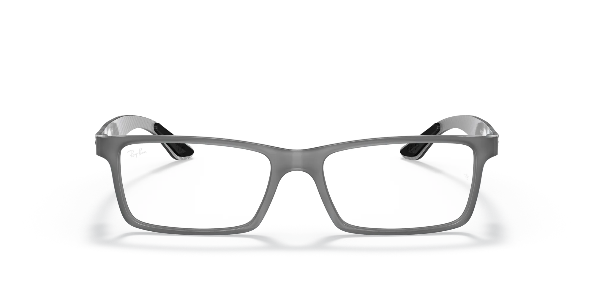 Ray - Ban RX8901 5244 Montature da vista Iniettato Grigio Trasparente Squadrata Normale - immagine 3