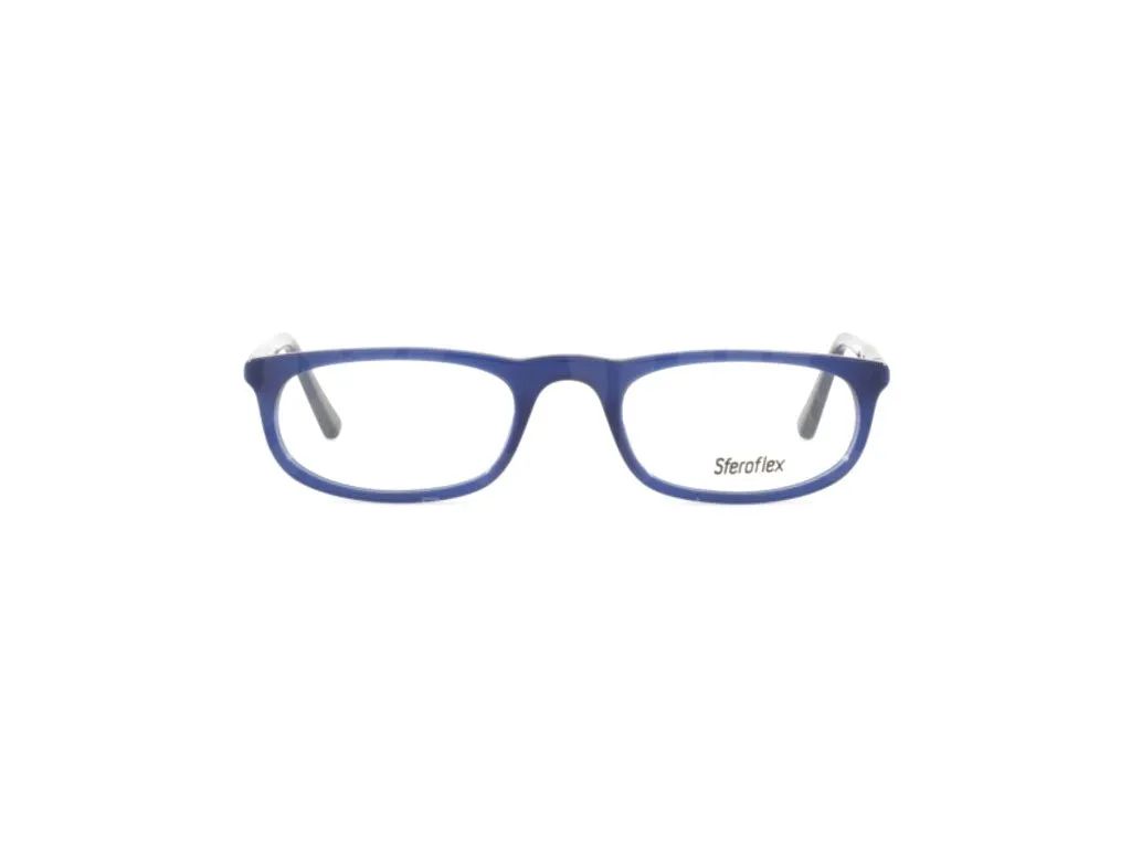 Sferoflex Uomo SF1137 C565 Montature da vista Plastica Blu Rotonda - immagine 2
