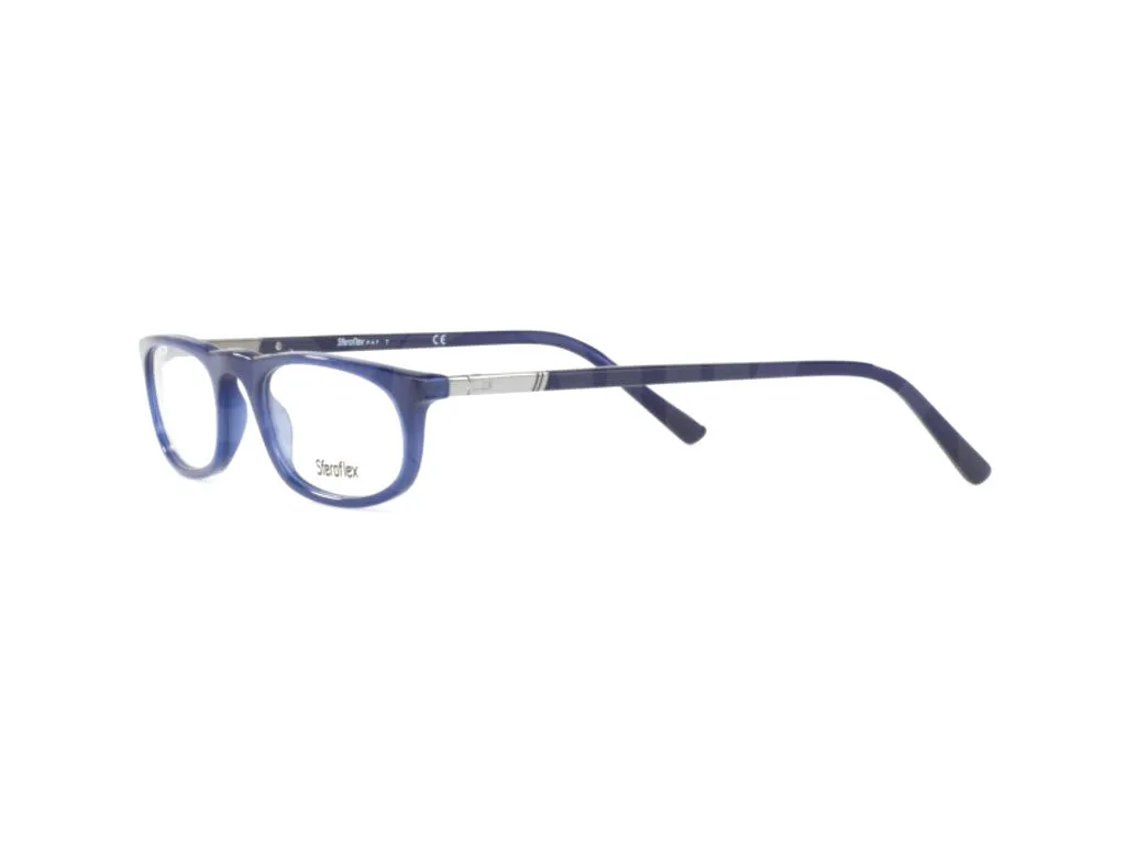 Sferoflex Uomo SF1137 C565 Montature da vista Plastica Blu Rotonda - immagine 3