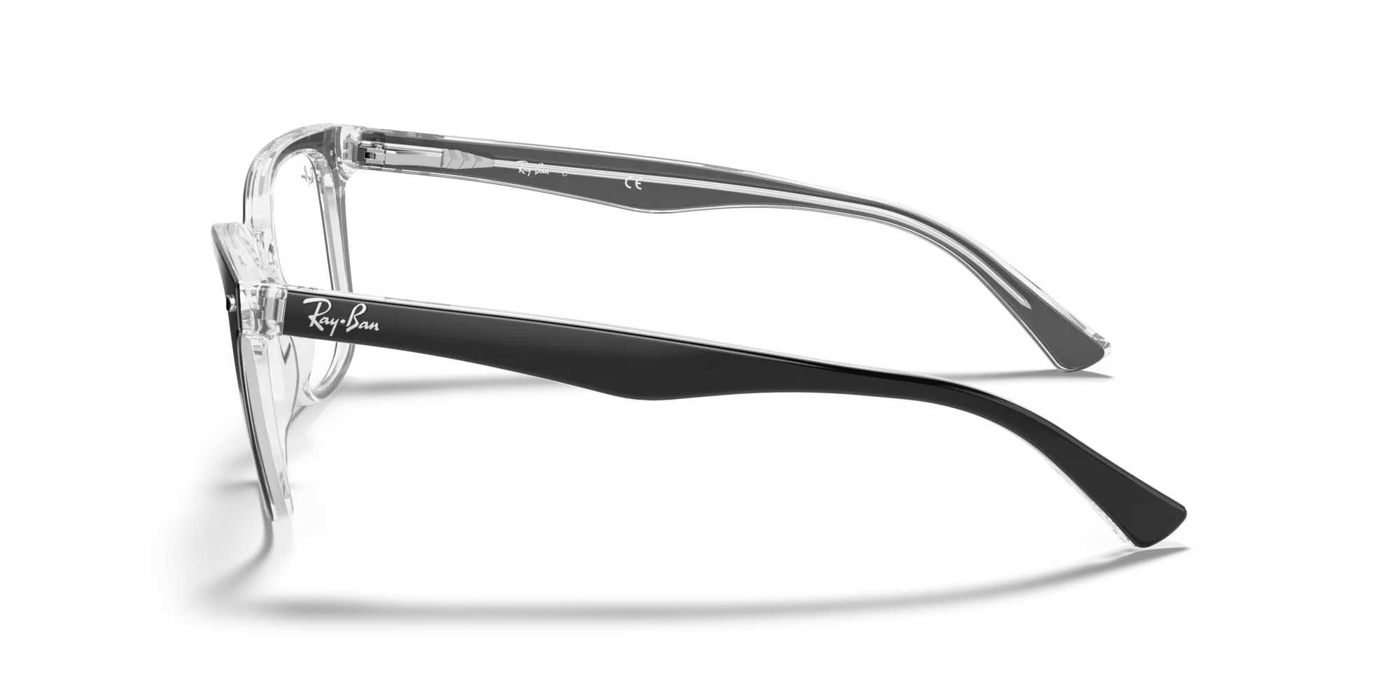 Ray - Ban RX5285 2034 Montature da vista Acetato Nero Trasparente Farfalla Normale - immagine 4