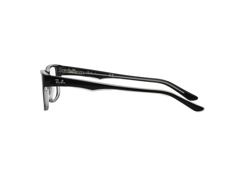 Ray - Ban RX5245 2034 Montature da vista Acetato Nero Trasparente Squadrata Normale - immagine 4