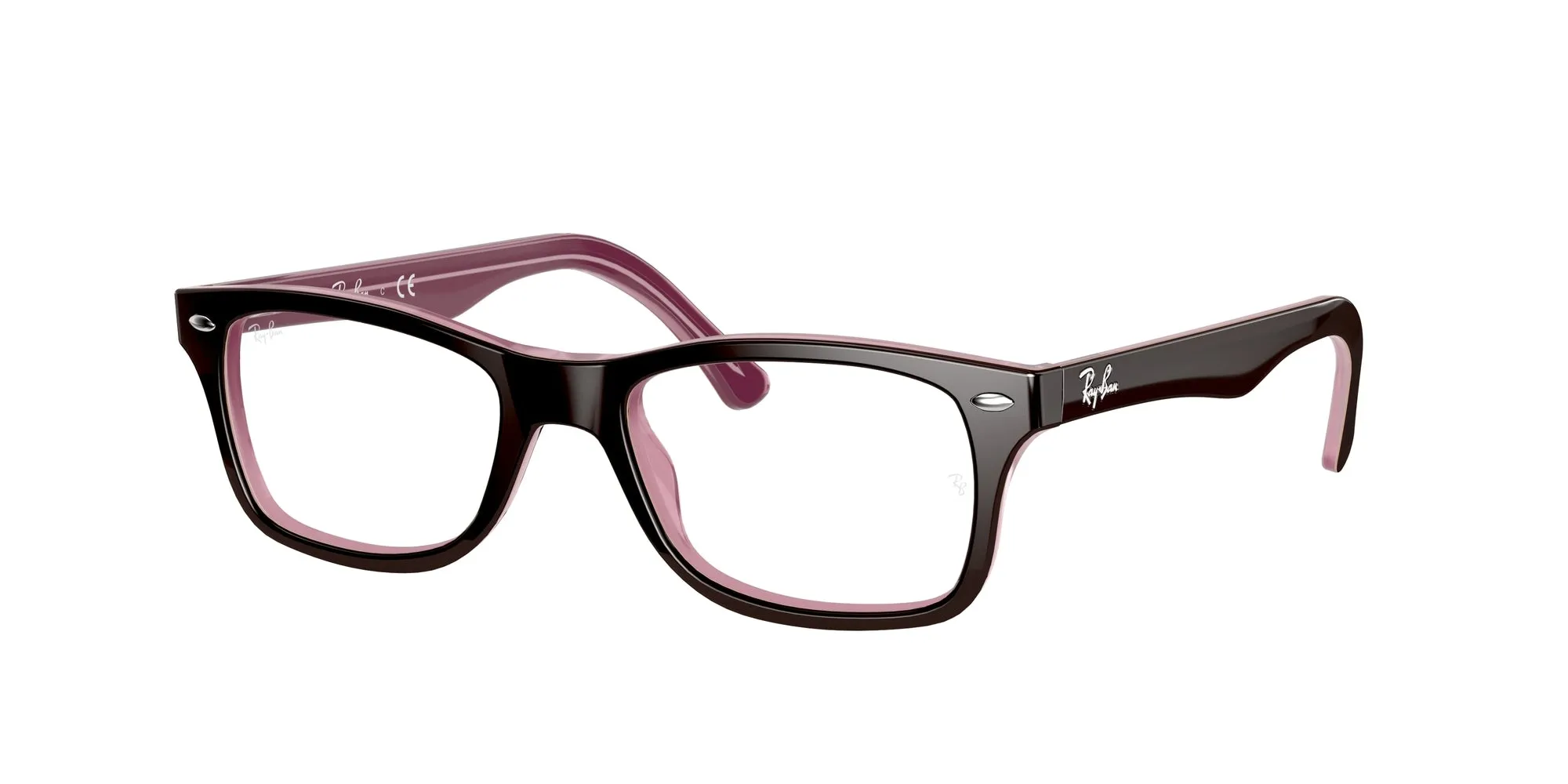 Ray - Ban RX5228 2126 Montature da vista Acetato Marrone Trasparente Squadrata Normale - immagine 1