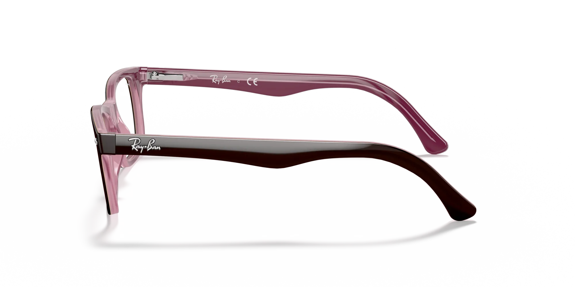 Ray - Ban RX5228 2126 Montature da vista Acetato Marrone Trasparente Squadrata Normale - immagine 4
