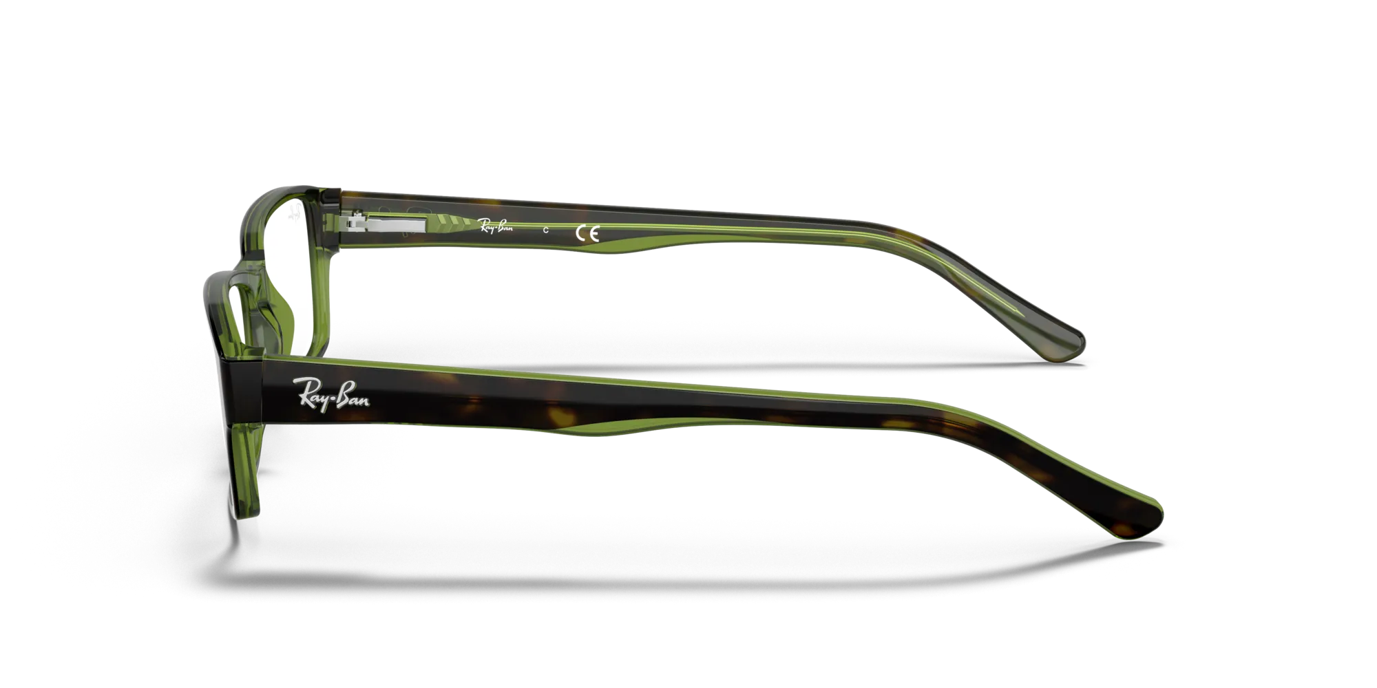 Ray - Ban RX5169 2383 Montature da vista Acetato Marrone Trasparente Squadrata Normale - immagine 4