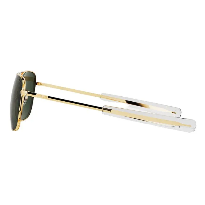 Randolph Engineering Unisex AF056 Gold 23k Occhiali da sole outlet Metallo Oro Verde Squadrata Normale - immagine 3