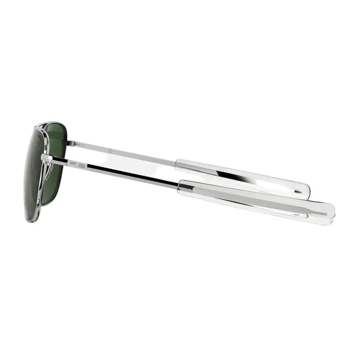 Randolph Engineering Uomo AF126 Bright chrome Occhiali da sole outlet Metallo Argento Verde Squadrata Normale - immagine 3