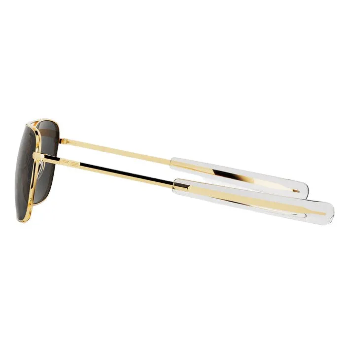 Randolph Engineering Unisex AF055 Gold 23k Occhiali da sole outlet Metallo Oro Grigio Squadrata Normale - immagine 3