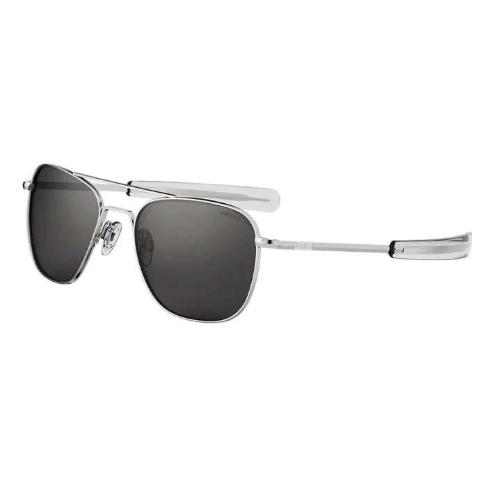Randolph Engineering Uomo AF075 Bright chrome Occhiali da sole outlet Metallo Argento Grigio Squadrata Normale - immagine 1
