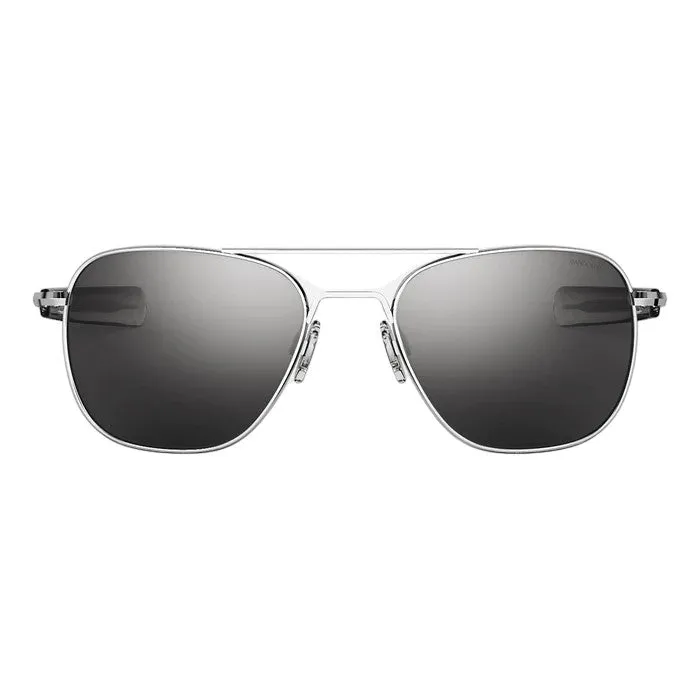 Randolph Engineering Uomo AF075 Bright chrome Occhiali da sole outlet Metallo Argento Grigio Squadrata Normale - immagine 2