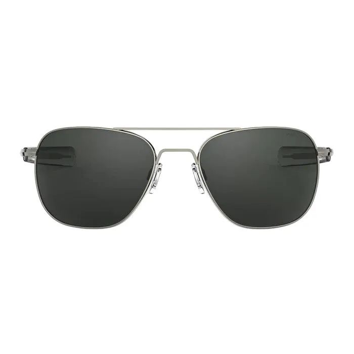 Randolph Engineering Uomo AF095 Gunmetal Occhiali da sole outlet Metallo Canna di fucile Grigio Squadrata Normale - immagine 2
