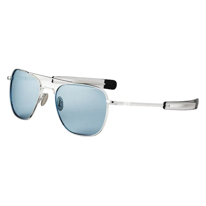 Randolph Engineering Unisex AF233 White gold Occhiali da sole outlet Metallo Oro Blu Squadrata Normale - immagine 1