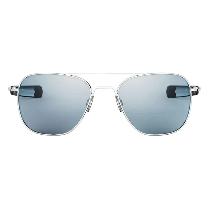 Randolph Engineering Unisex AF233 White gold Occhiali da sole outlet Metallo Oro Blu Squadrata Normale - immagine 2