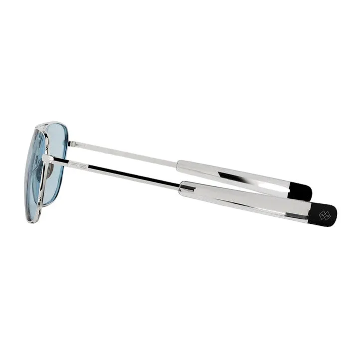 Randolph Engineering Unisex AF233 White gold Occhiali da sole outlet Metallo Oro Blu Squadrata Normale - immagine 3