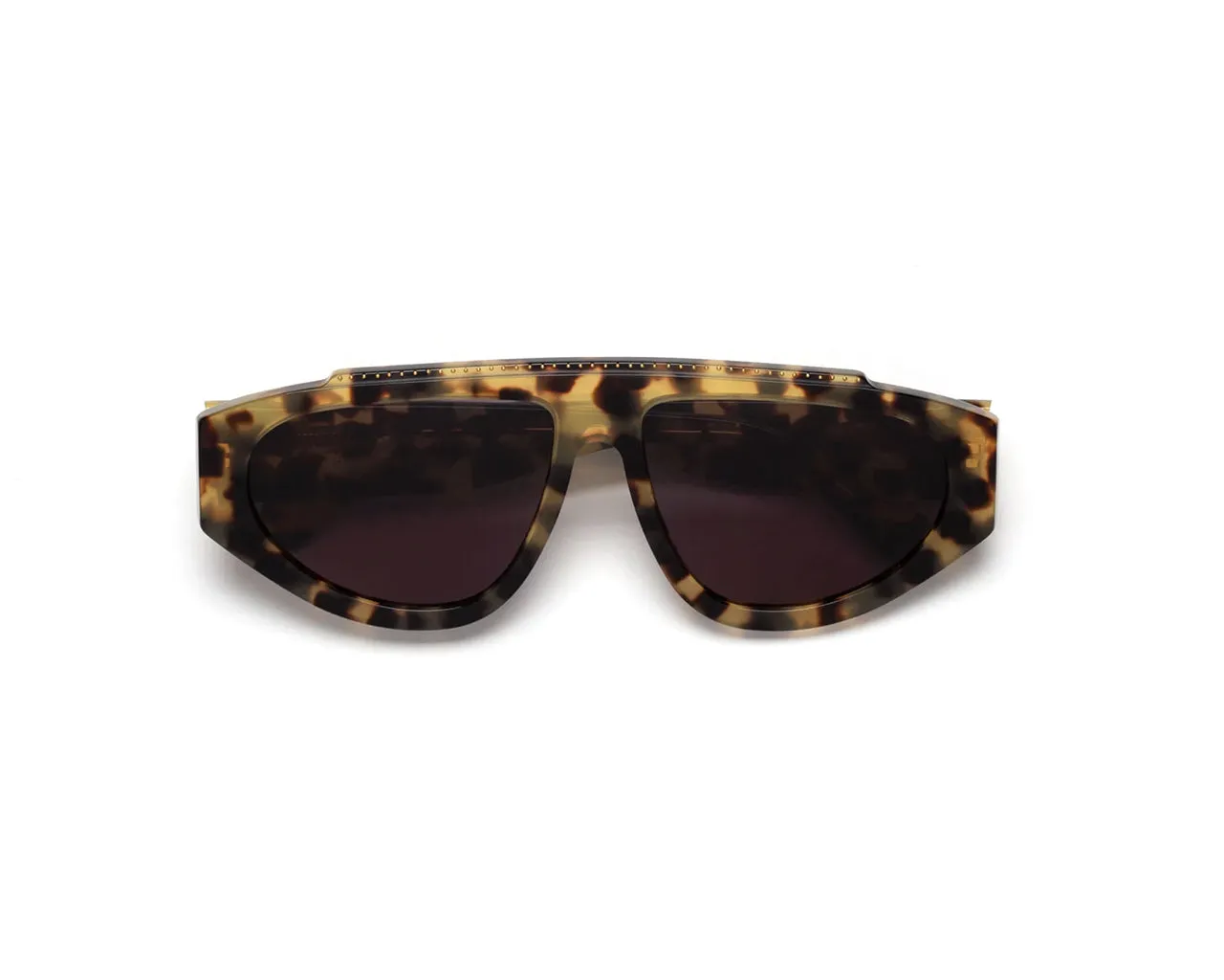 Agent Provocateur K0U Tyrah Tortoise Occhiali da sole outlet Acetato Havana Grigio Pilot Normale - immagine 2