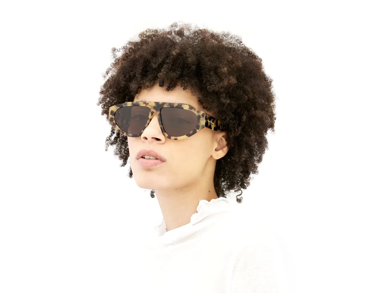 Agent Provocateur K0U Tyrah Tortoise Occhiali da sole outlet Acetato Havana Grigio Pilot Normale - immagine 4