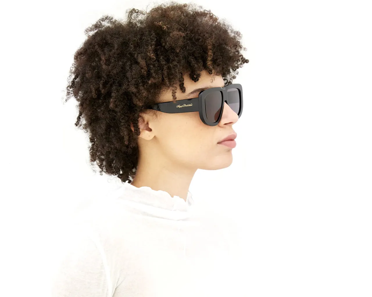 Agent Provocateur 39R Karley Black Occhiali da sole outlet Acetato Nero Grigio Pilot Normale - immagine 4