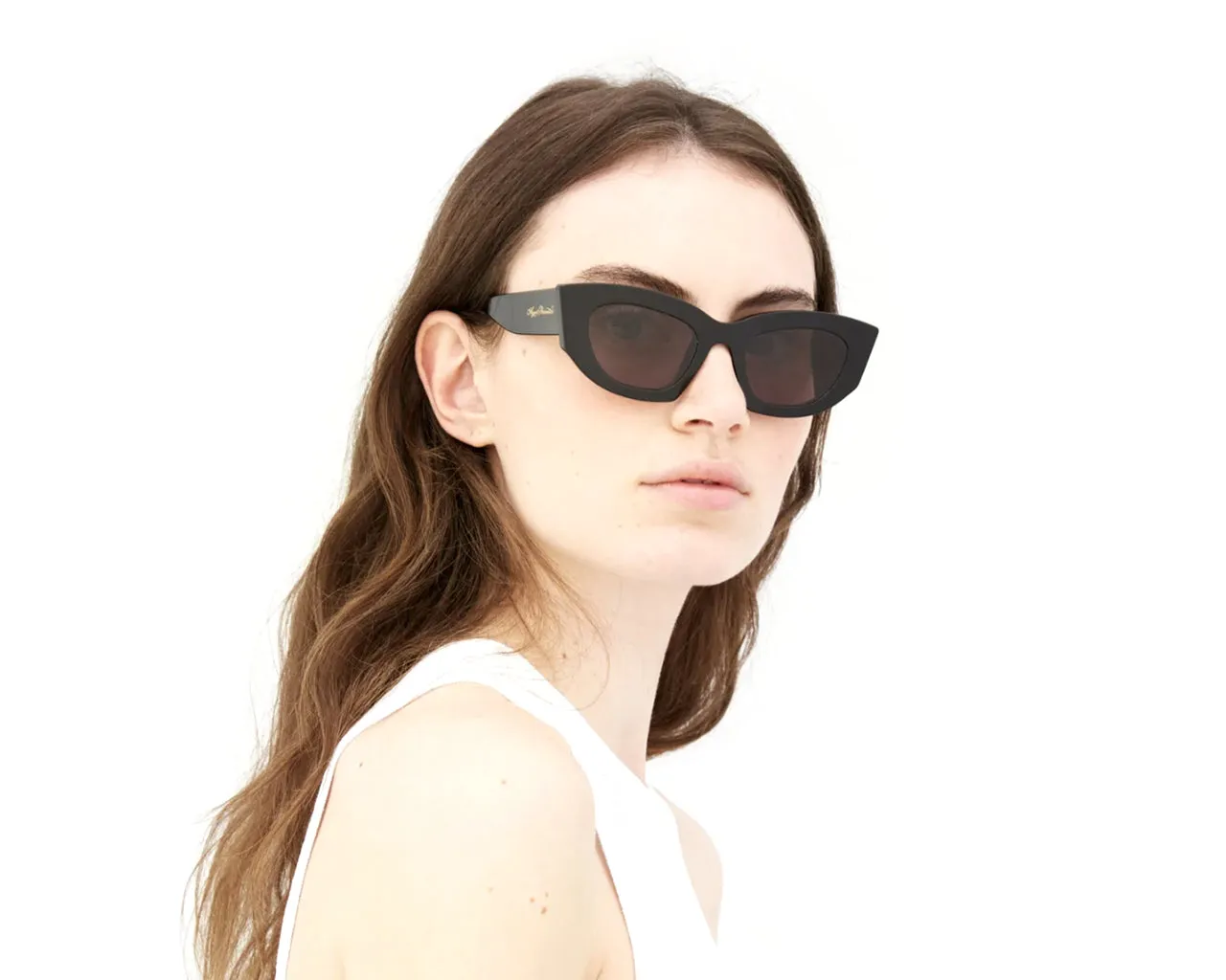 Agent Provocateur 5VS Kitti Black Occhiali da sole outlet Acetato Nero Nero Cat Eye Normale - immagine 3