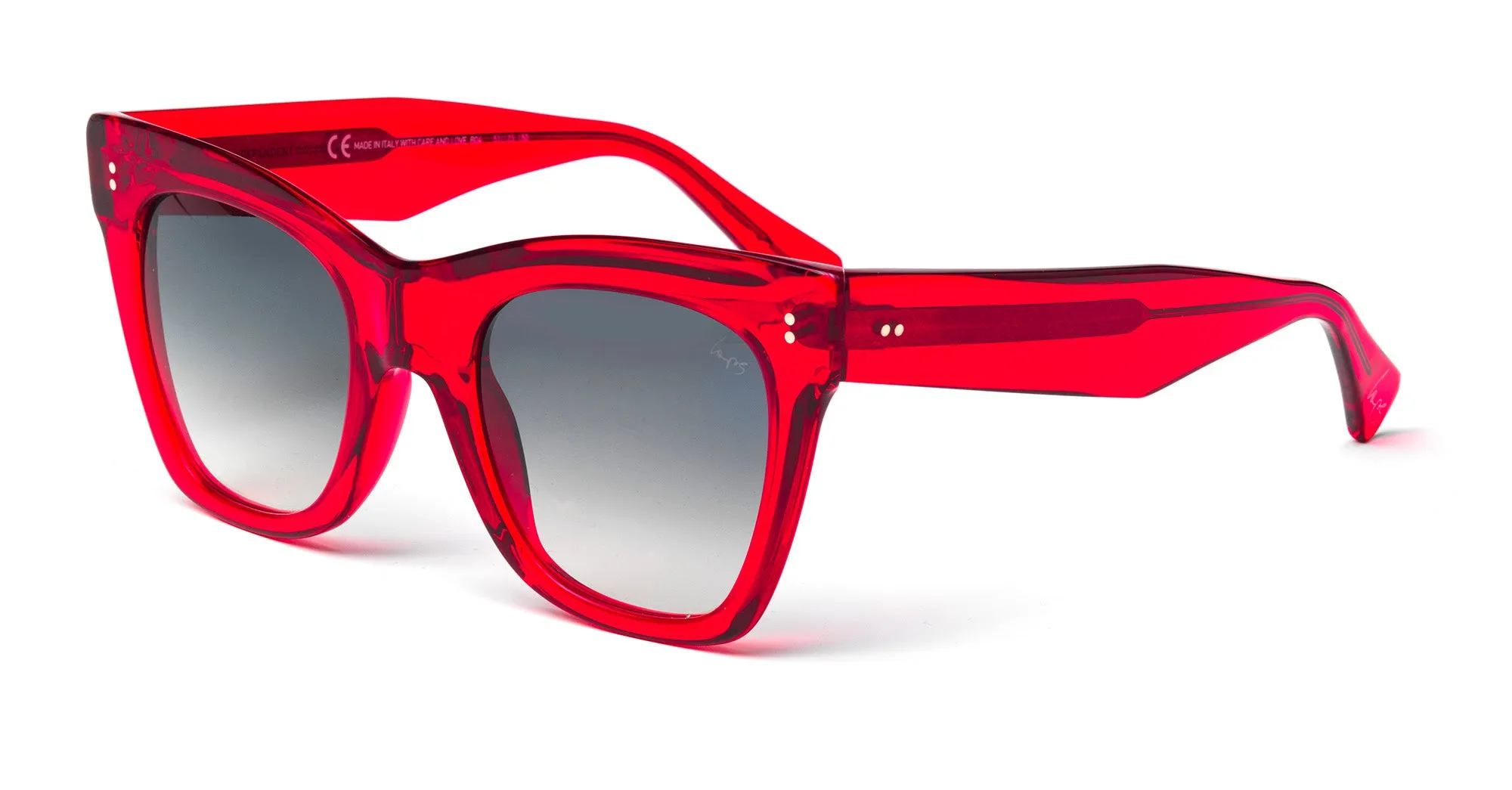 Laps Collection Donna ISABELLA 023LP 053.GLS Occhiali da sole outlet Acetato Rosso Grigio Oversize Antiriflesso Sfumato - immagine 1