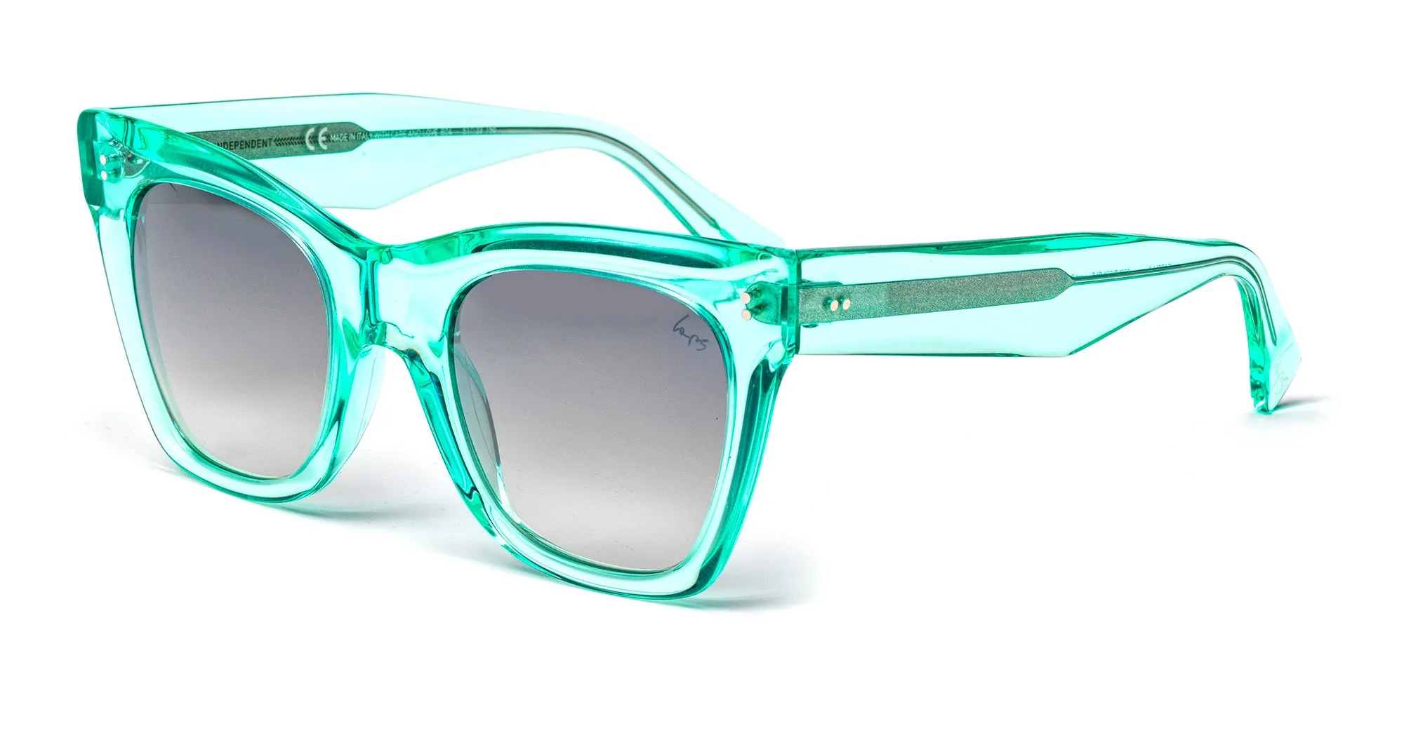 Laps Collection Donna ISABELLA 023LP 036.GLS Occhiali da sole outlet Acetato Verde Grigio Oversize Antiriflesso Sfumato - immagine 1