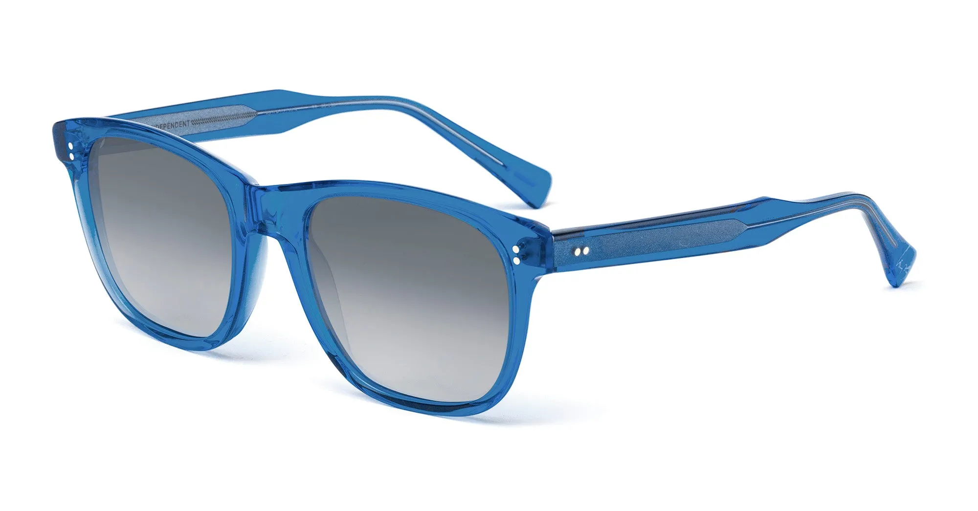 Laps Collection Uomo CARLO 021LP 027.GLS Occhiali da sole outlet Acetato Blu Grigio Squadrata Antiriflesso Sfumato - immagine 1