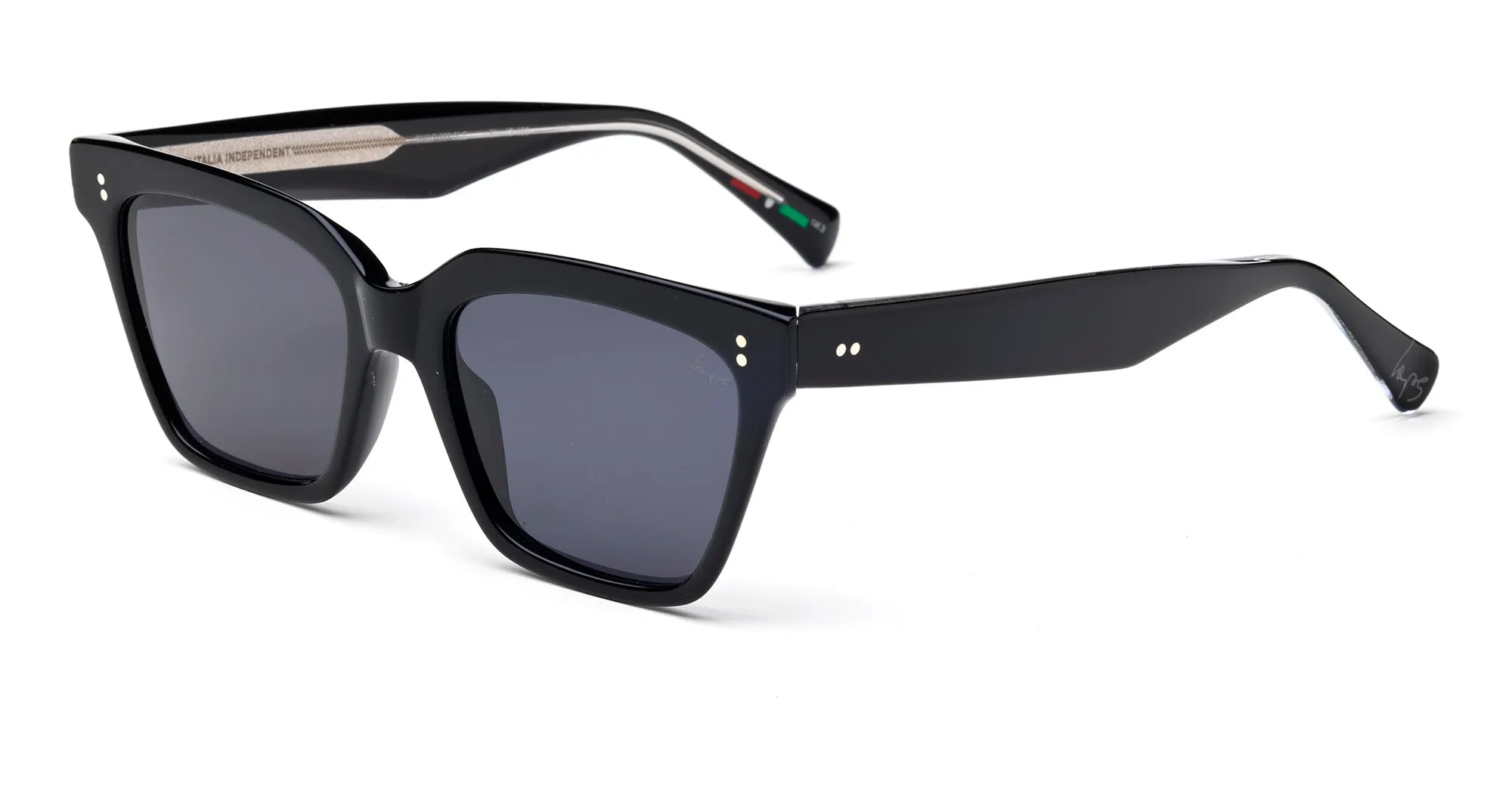 Laps Collection Donna ALIDA 016LP 009.GLS Occhiali da sole outlet Acetato Nero Grigio Squadrata Normale - immagine 1
