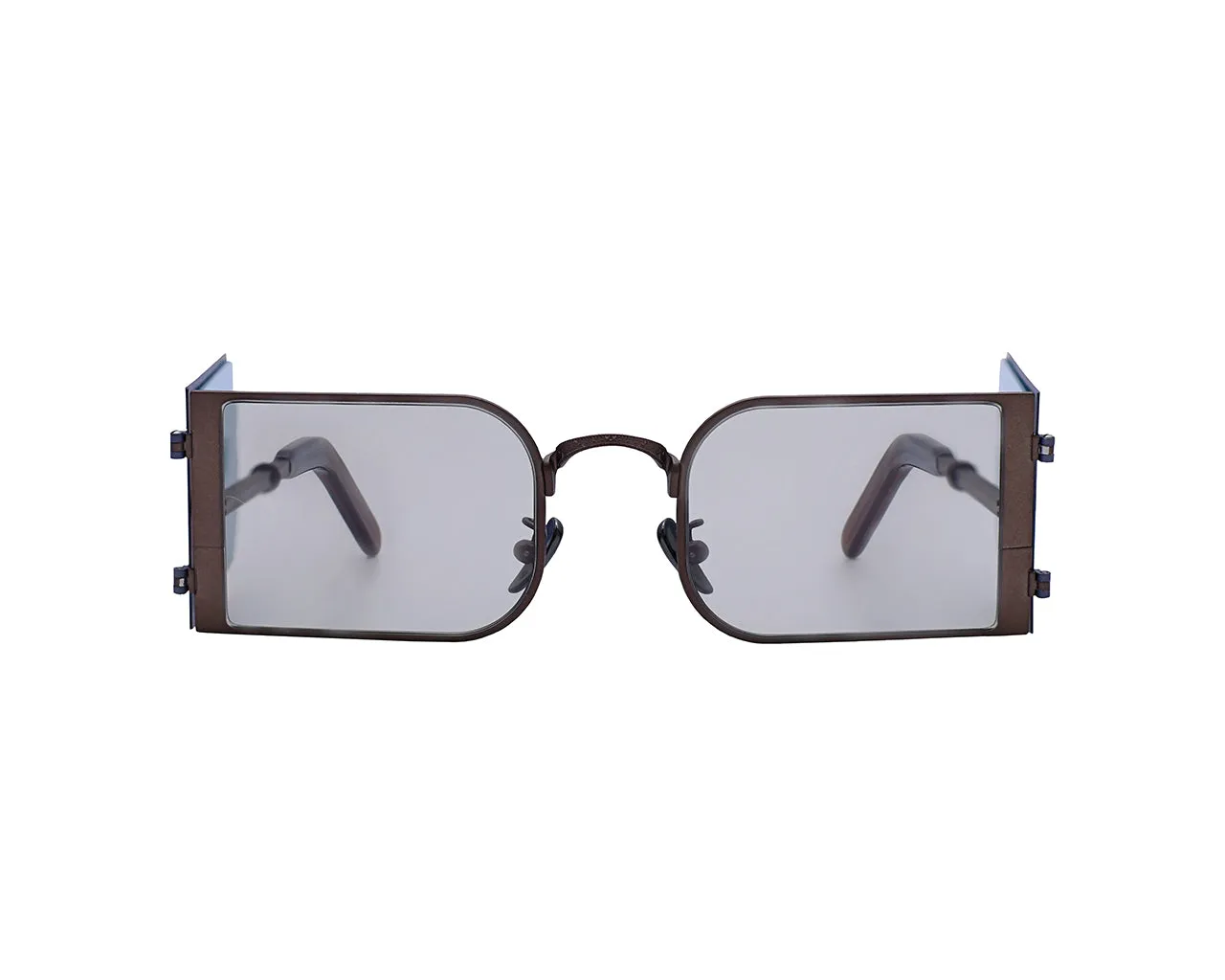AMEN Unisex Reverse A23S08 Occhiali da sole outlet Metallo Marrone Multicolore Squadrata - immagine 2