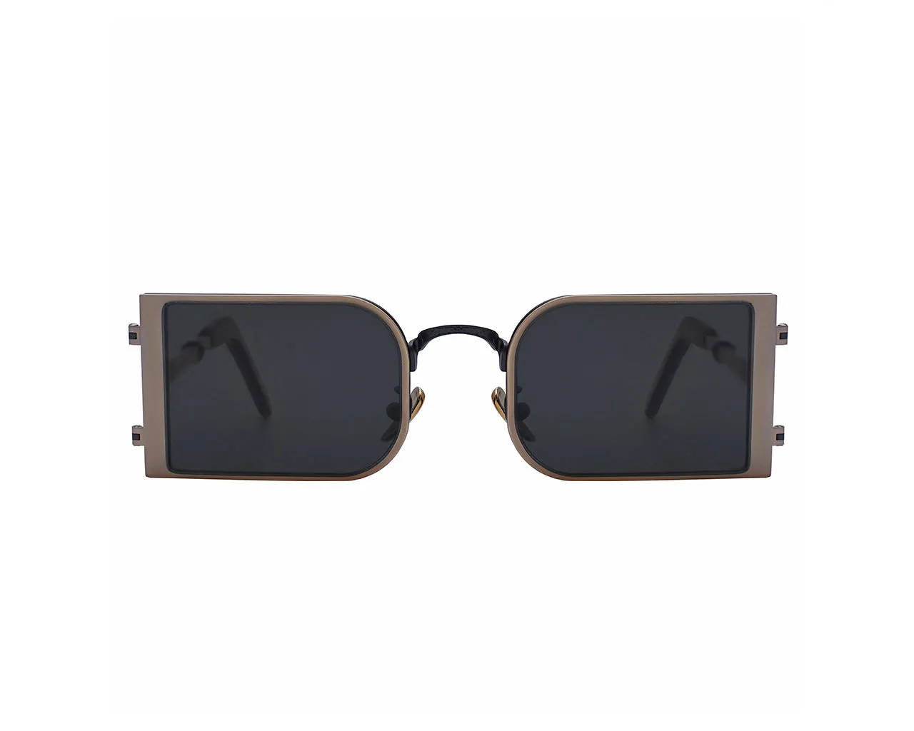 AMEN Unisex Reverse A23S06 Occhiali da sole outlet Metallo Grigio Grigio Squadrata - immagine 3