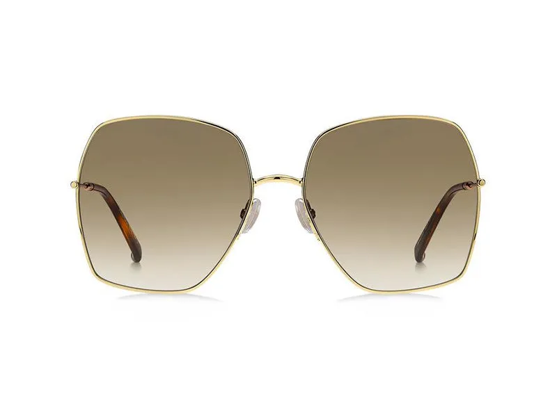 Max Mara MM GLEAM II J5G/HA Occhiali da sole outlet Metallo Oro Marrone Squadrata Normale Sfumato - immagine 2