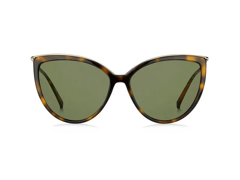 Max Mara Mm Classy VI 086/QT Occhiali da sole outlet Acetato Havana Verde Cat Eye Normale - immagine 2
