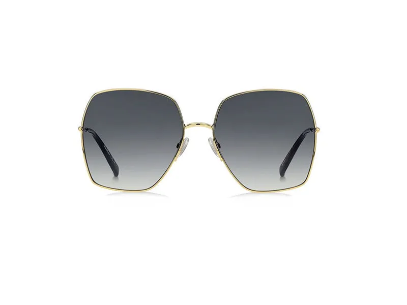 Max Mara MM GLEAM II 001/9O Occhiali da sole outlet Metallo Oro Grigio Squadrata Normale Sfumato - immagine 2