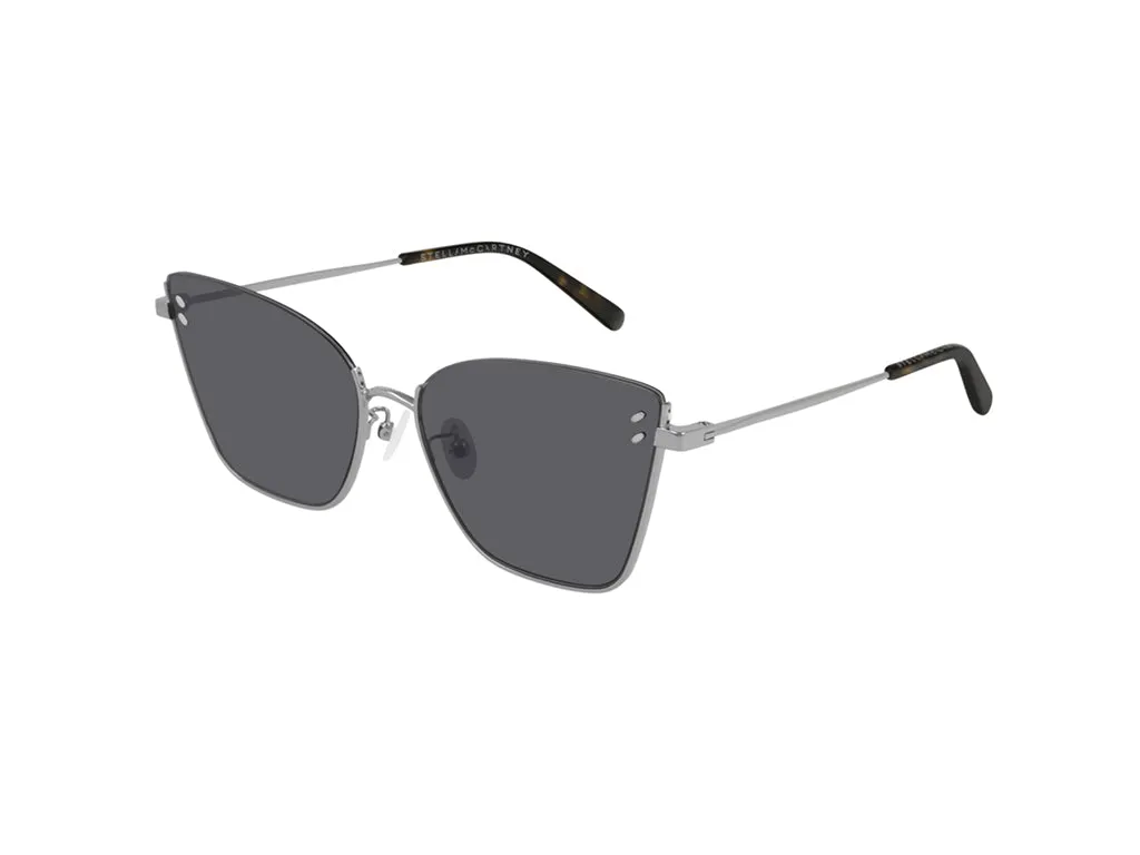 Stella McCartney Donna SC0182S 002 Occhiali da sole outlet Metallo Argento Grigio Squadrata Normale - immagine 1