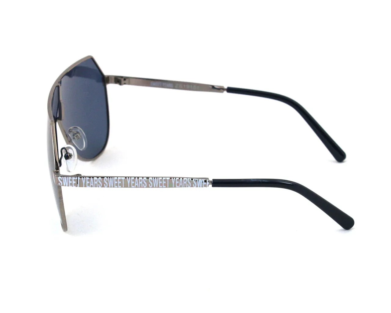 Sweet Years Unisex AK17158 04 Occhiali da sole outlet Metallo Argento Blu Maschera Polarizzata - immagine 3