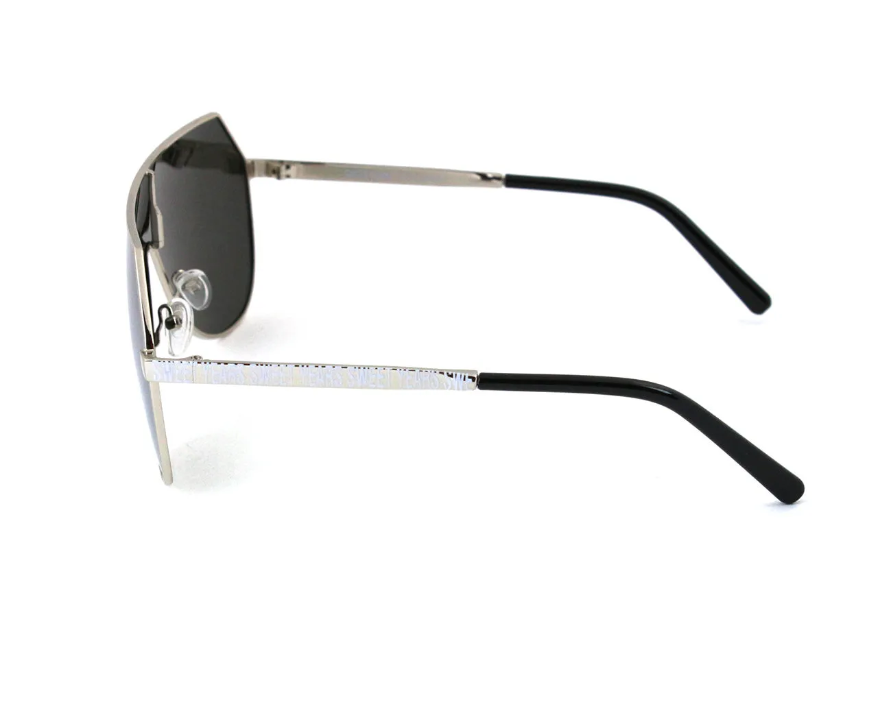 Sweet Years Unisex AK17158 03 Occhiali da sole outlet Metallo Argento Argento Maschera Polarizzata Specchiato - immagine 3