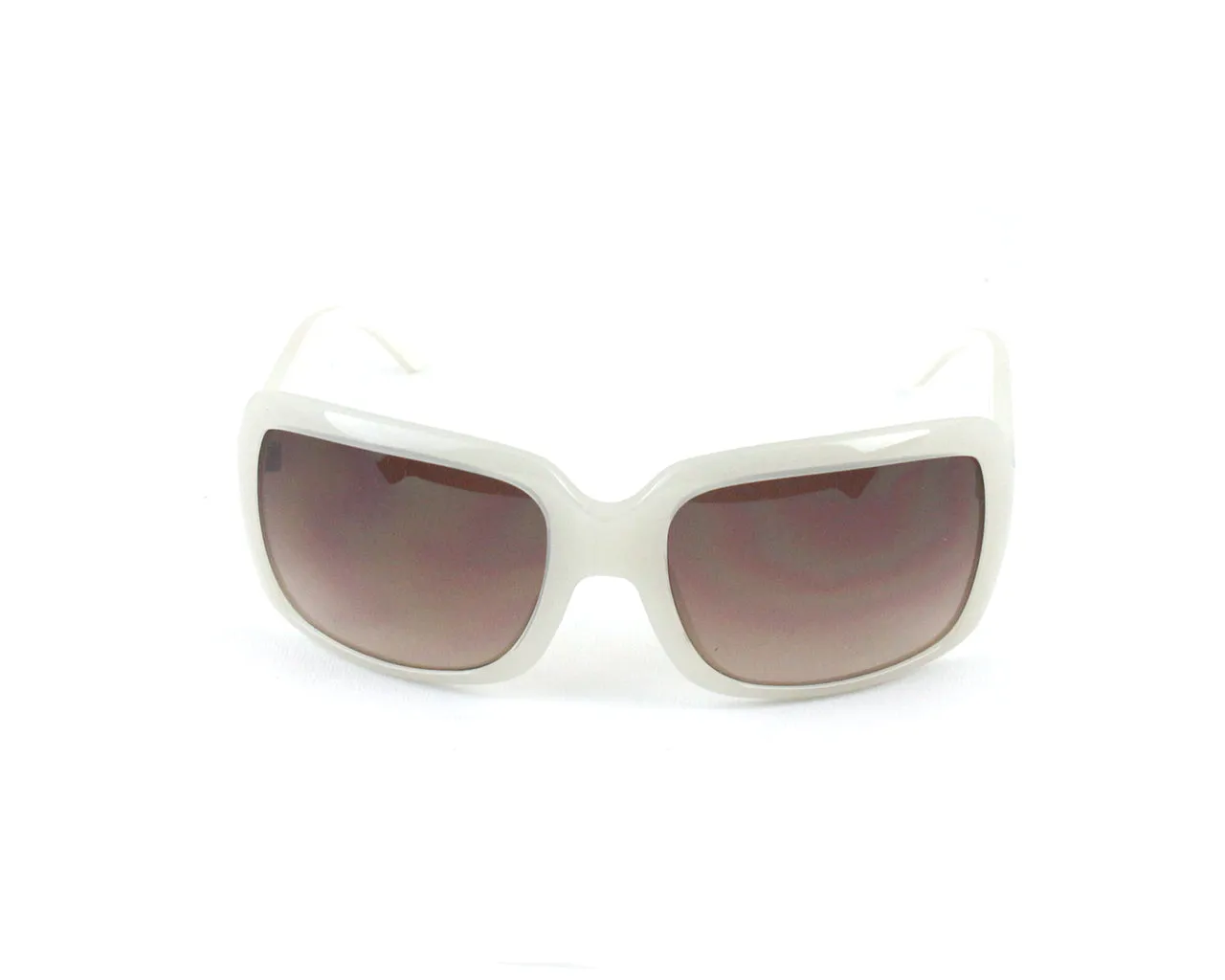 Benetton Donna BE51402 02 Occhiali da sole outlet Plastica Bianco Marrone Squadrata - immagine 2