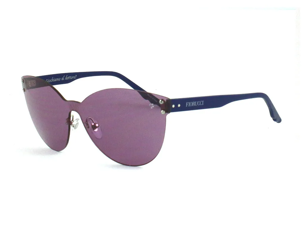 Fiorucci Donna FIS 016 005 Occhiali da sole outlet Plastica Viola Viola Cat Eye - immagine 1