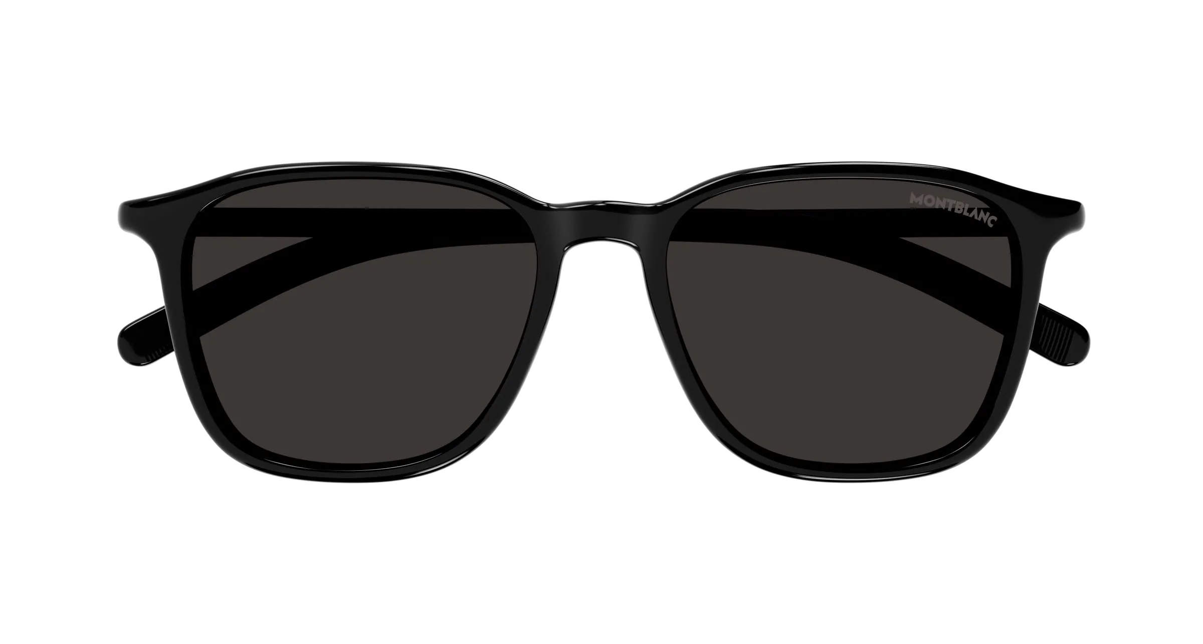 Montblanc MB0325S 001 Occhiali da sole Nero Grigio Rotonda - immagine 2
