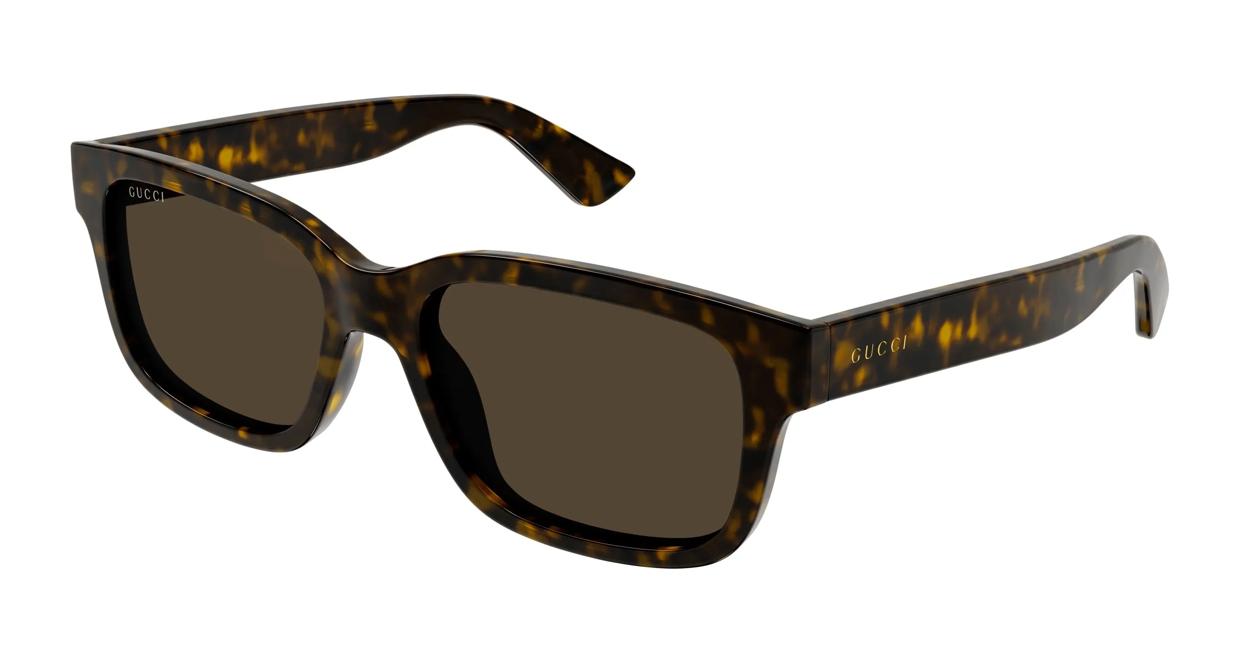 Gucci GG1583S 002 Occhiali da sole Iniettato Havana Marrone Squadrata - immagine 1