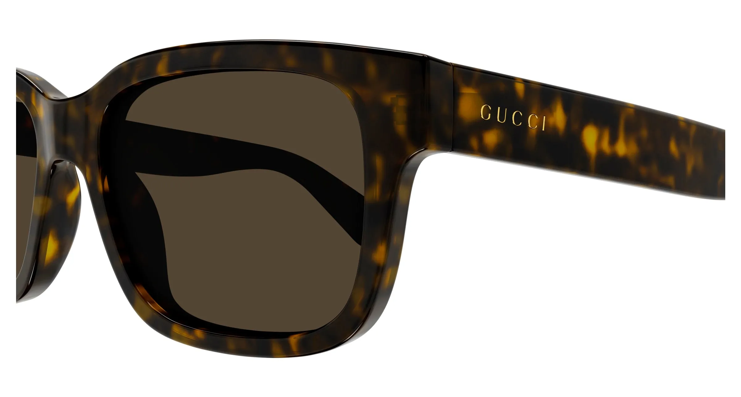 Gucci GG1583S 002 Occhiali da sole Iniettato Havana Marrone Squadrata - immagine 3
