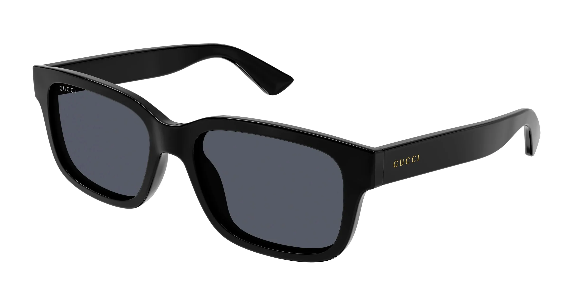 Gucci GG1583S 001 Occhiali da sole Iniettato Nero Grigio Squadrata - immagine 1