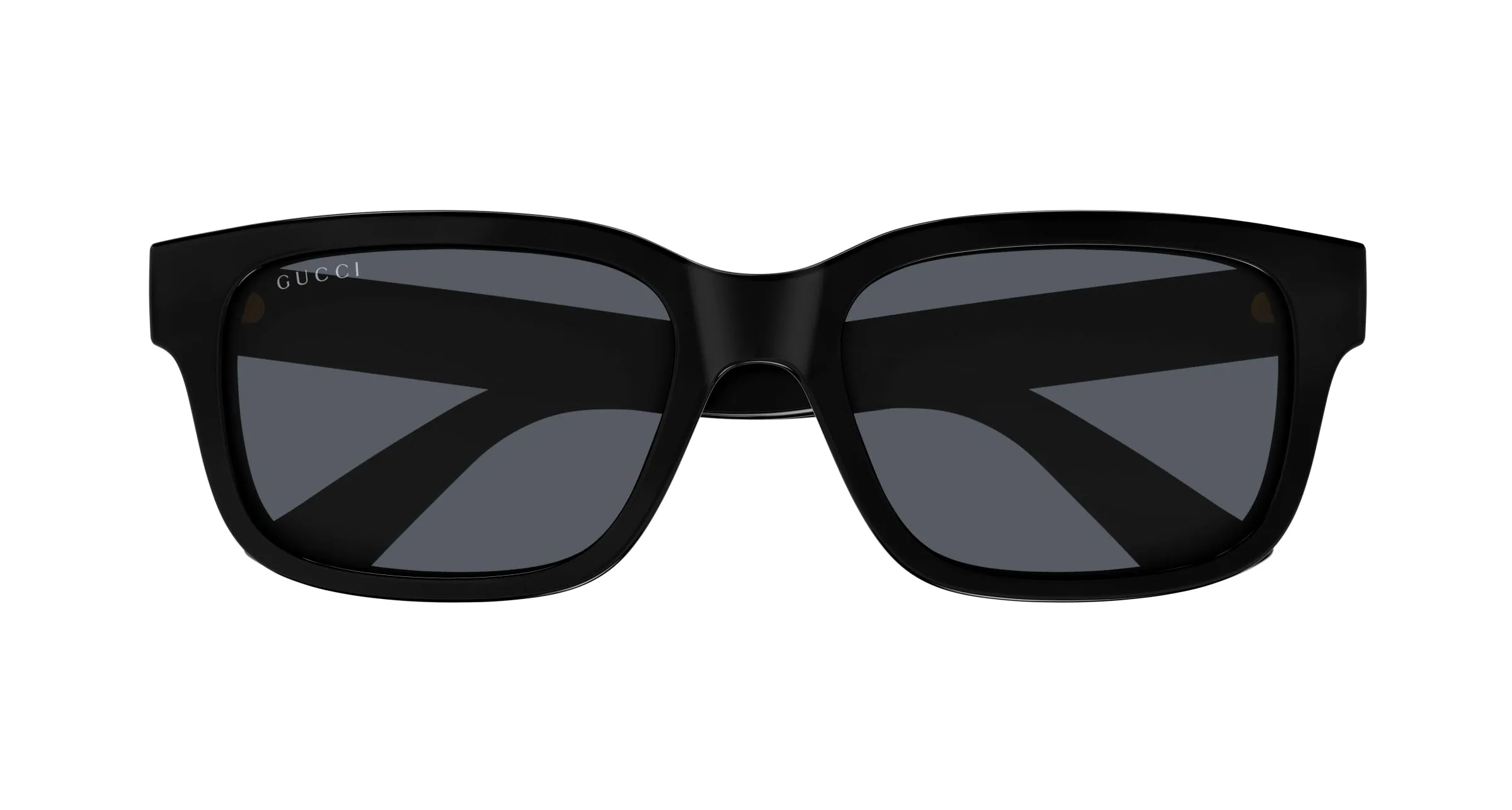 Gucci GG1583S 001 Occhiali da sole Iniettato Nero Grigio Squadrata - immagine 2