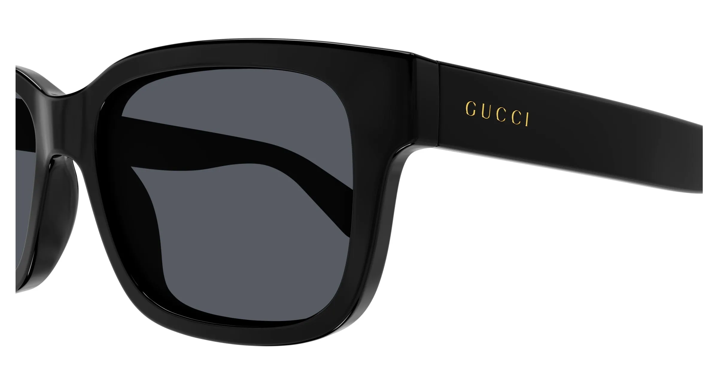 Gucci GG1583S 001 Occhiali da sole Iniettato Nero Grigio Squadrata - immagine 3