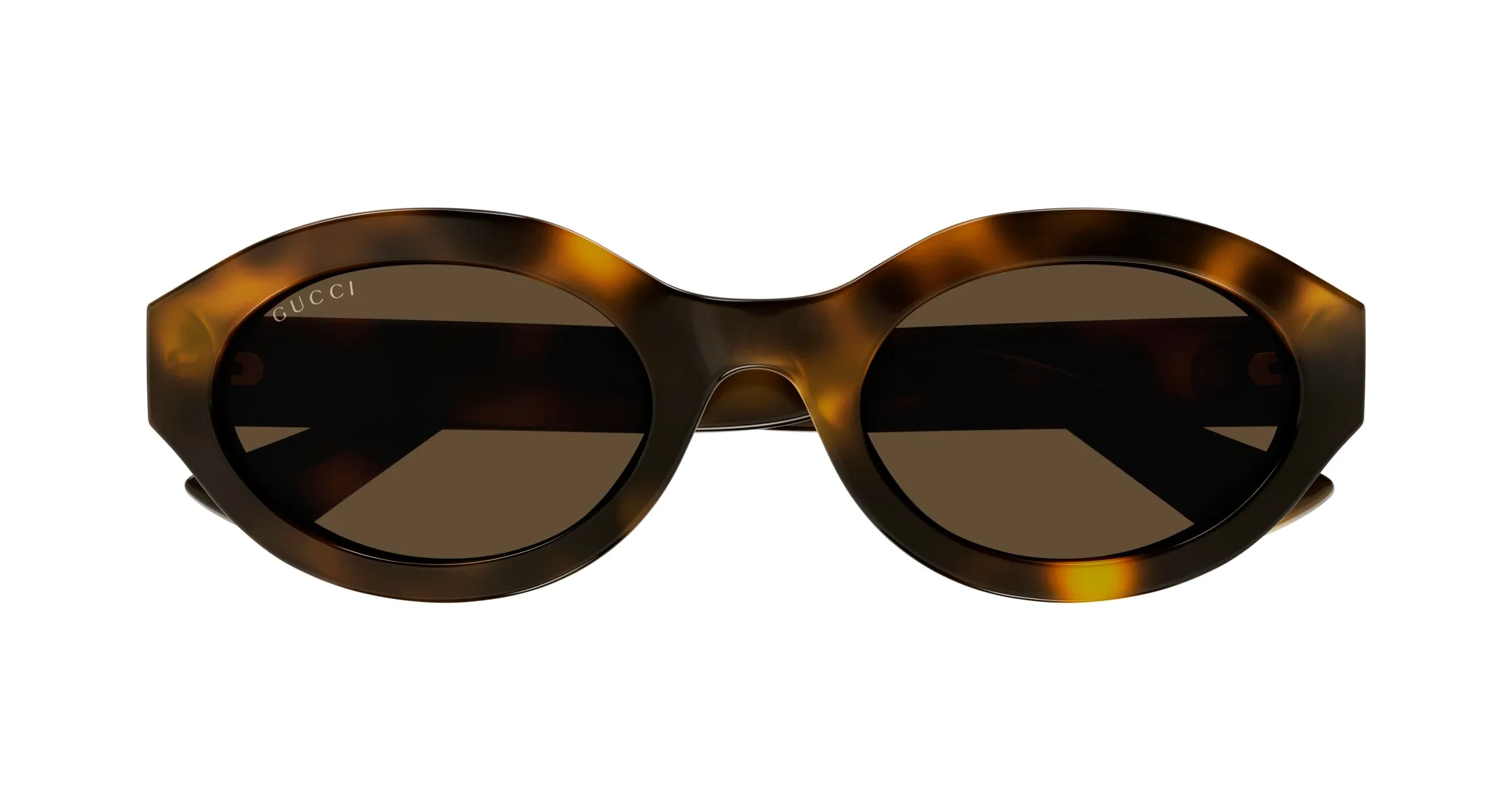 Gucci GG1579S 002 Occhiali da sole Iniettato Havana Marrone Geometrica - immagine 2