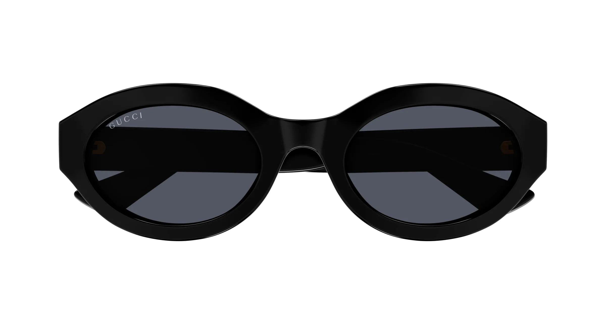 Gucci GG1579S 001 Occhiali da sole Iniettato Nero Grigio Geometrica - immagine 2