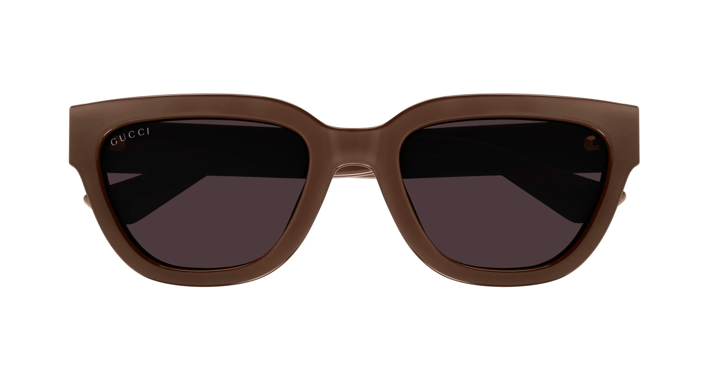 Gucci Donna GG1578S 003 Occhiali da sole Iniettato Marrone Viola Cat Eye - immagine 2