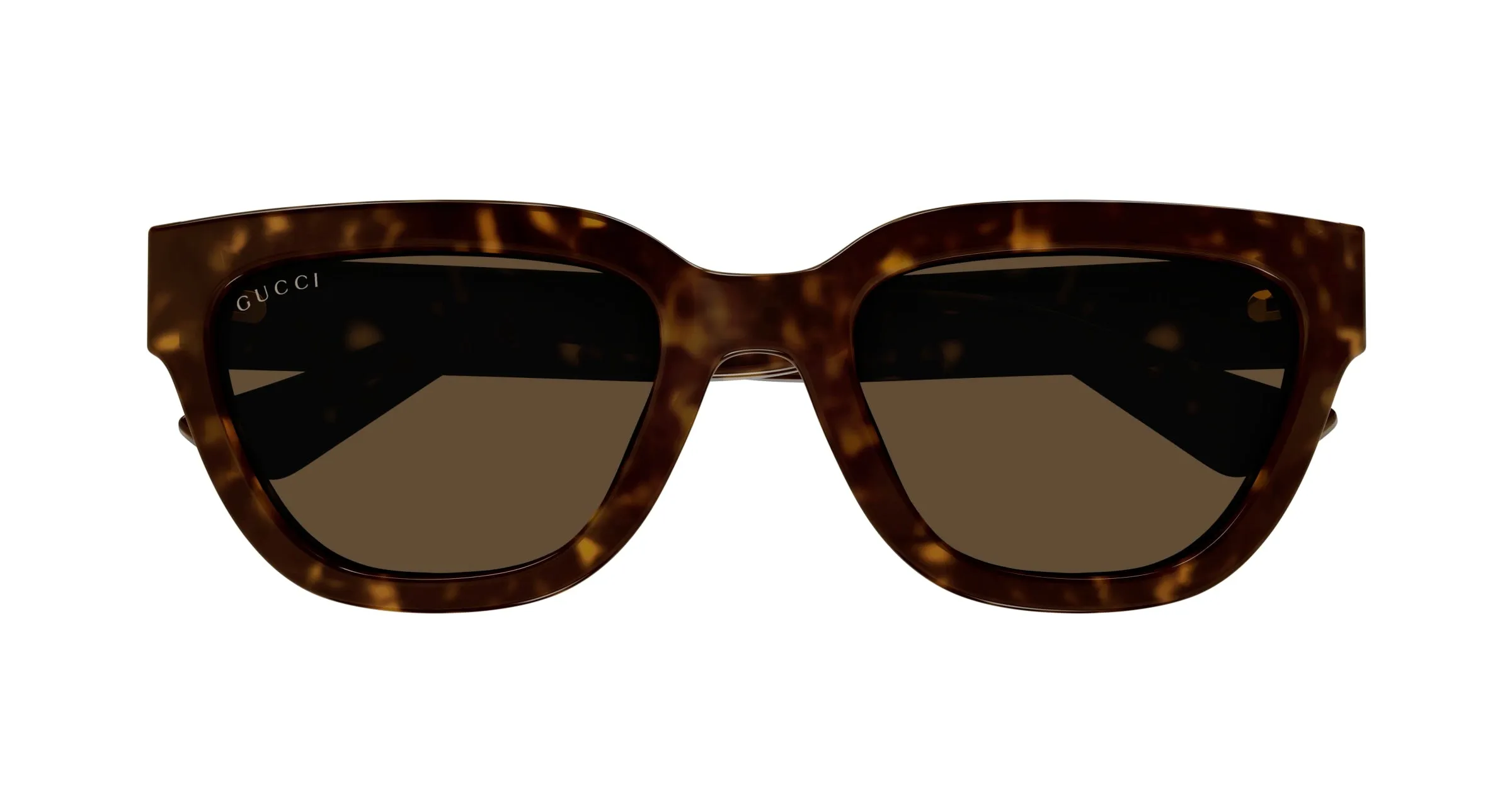 Gucci GG1578S 002 Occhiali da sole Iniettato Havana Marrone Cat Eye - immagine 2