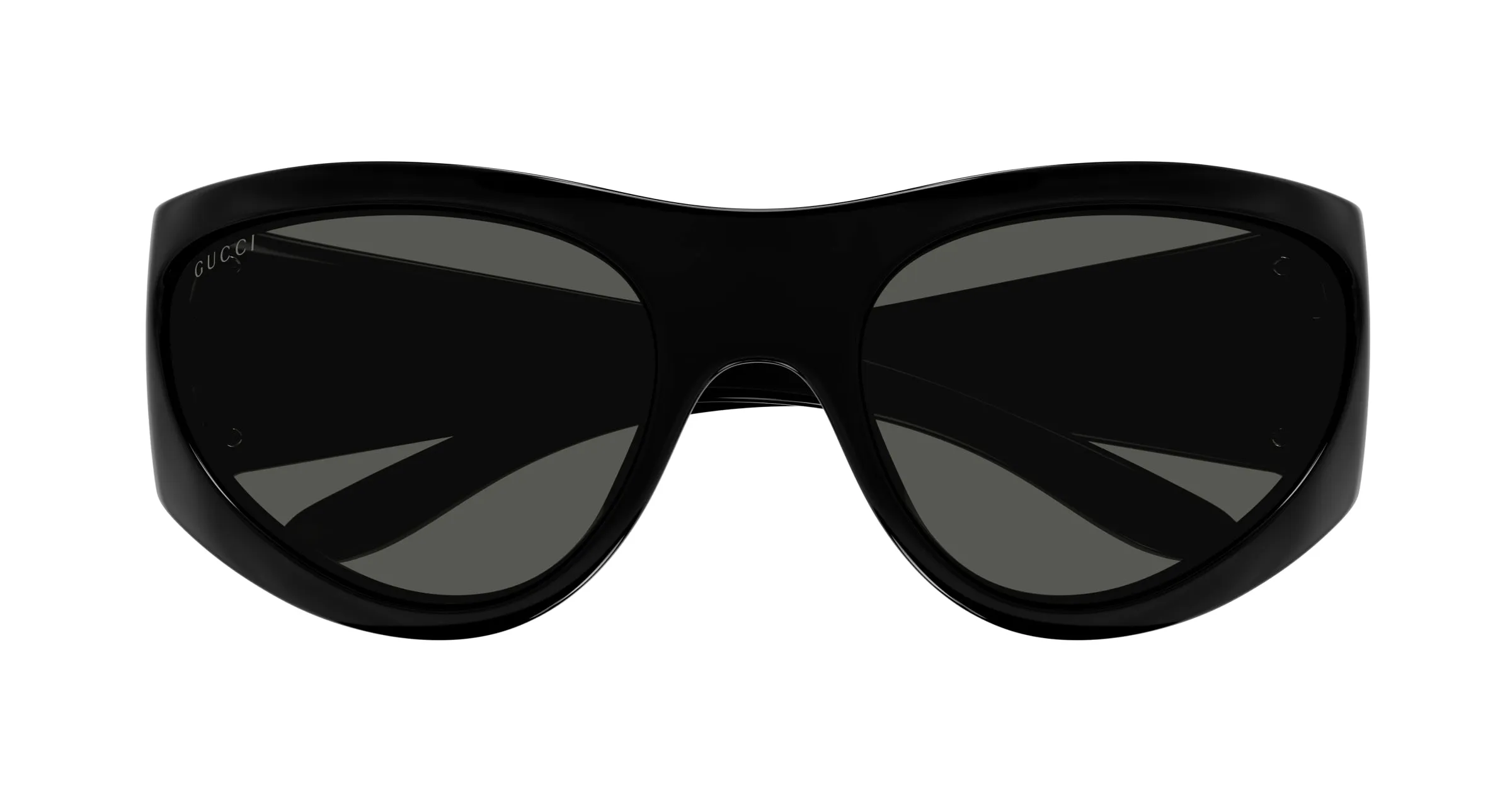 Gucci Uomo GG1575S 001 Occhiali da sole Iniettato Nero Grigio Squadrata - immagine 2