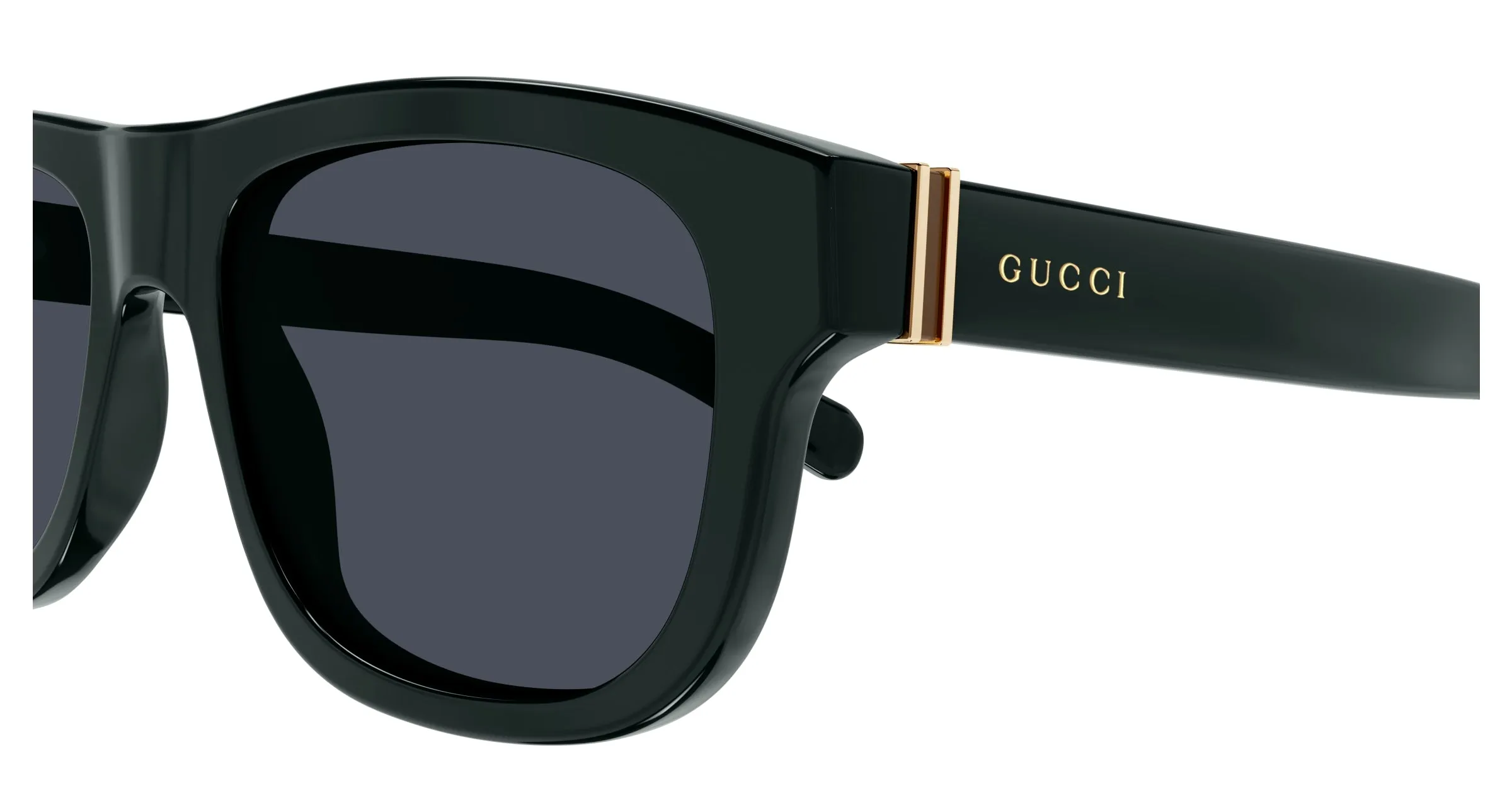 Gucci GG1509S 004 Occhiali da sole Acetato Verde Blu Rotonda - immagine 3