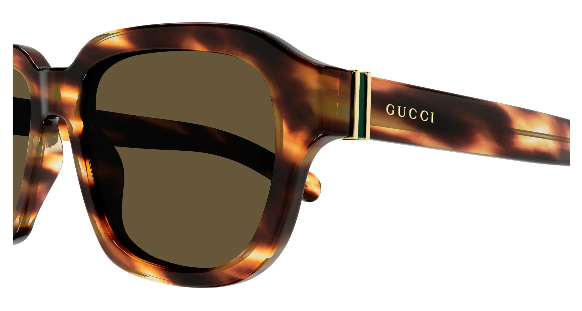 Gucci Uomo GG1508S 002 Occhiali da sole Acetato Havana Marrone Squadrata - immagine 3