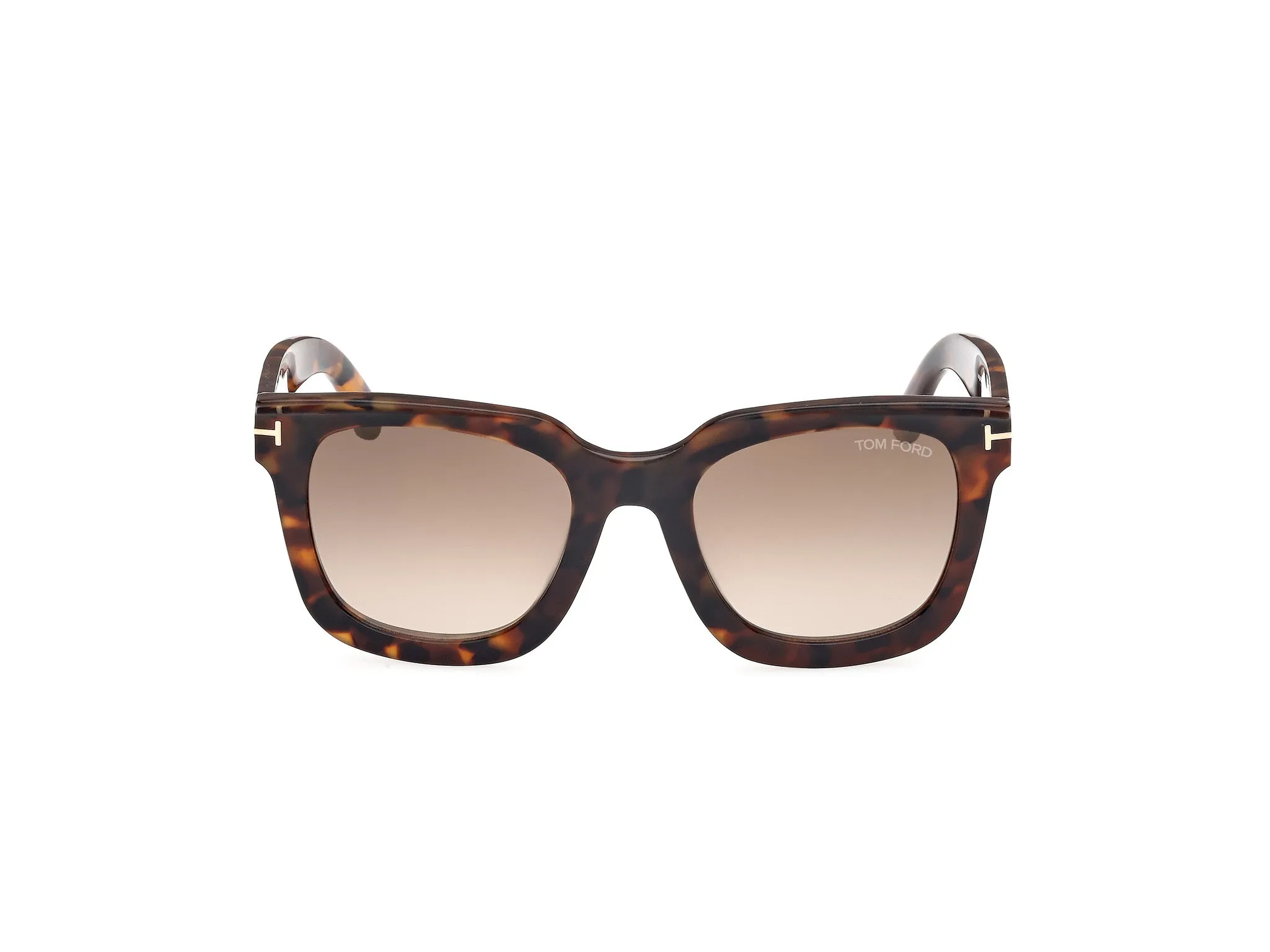 TOM FORD FT1115 LEIGH-02 52G Occhiali da sole Acetato Havana Marrone Squadrata Normale Sfumato - immagine 2