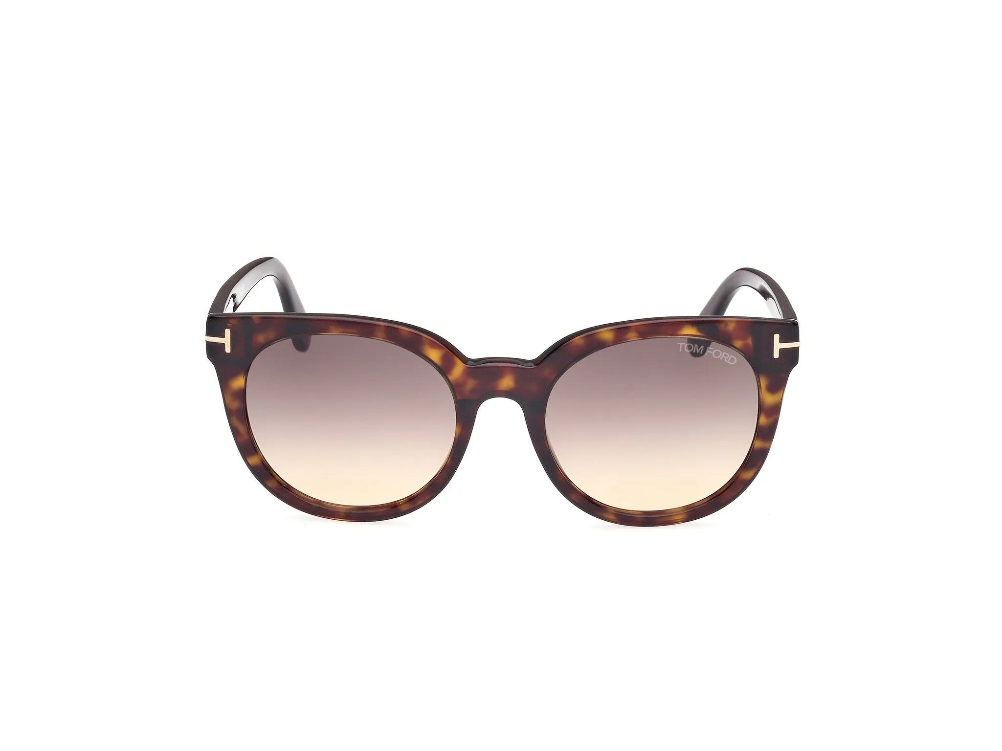 TOM FORD FT1109 MOIRA 52B Occhiali da sole Acetato Havana Fumo Farfalla Normale Sfumato - immagine 2